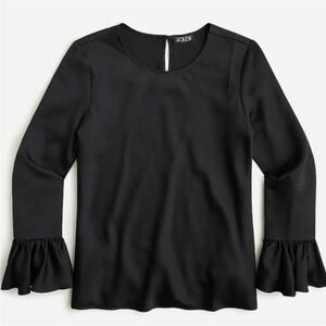 Jcrew black winter garden top